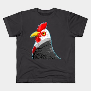 Business Chicken Pixel Art Kids T-Shirt